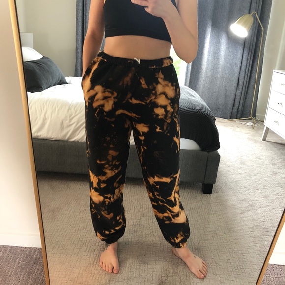 Bleach Dyed High Waisted Sweatpants (NWOT) - Picture 3 of 7